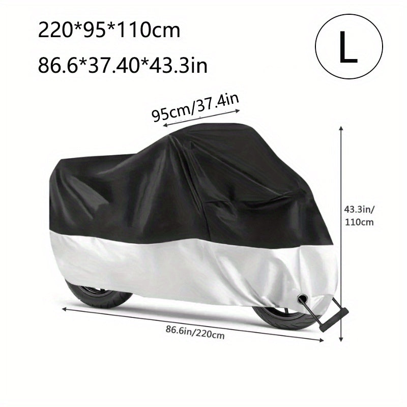 S/L Motorcycle Covers, Motorbike Full Cover Outdoor Rain Cover, Car Additions Motorbike Additions Motorcycle Cover Waterproof Outdoor with Lock-Hole