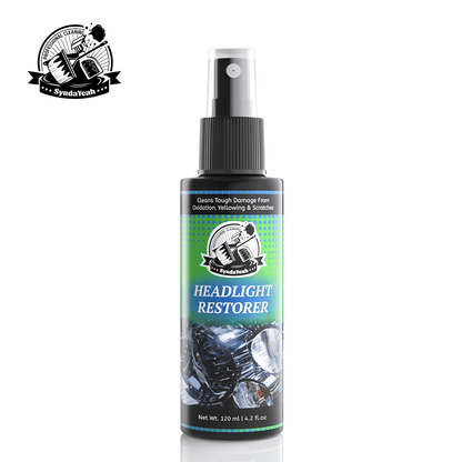 4.06oz Automotive Headlight Repair Kit - Quick Refurbishment Solution, No Polishing Required, Instantly Clear Cloudy Lenses, Enhances Visibility & Brightness, Easy-to-Use Restoration and Care Kit for Car Headlight Maintenance, Headlight Cleaner