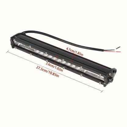 Ultra-Bright LED Light Bar & Work Light Combo Kit, White Light, Universal Fit for 4x4 Offroad Vehicles, Trucks, SUVs, ATVs - 2 Light Bars + 4 Pods Set