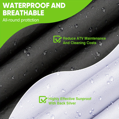 NEVERLAND XL Quad Bike ATV Cover Waterproof Sun Rain All Weather UV Protection Universal Fit 190T with Storage Bag
