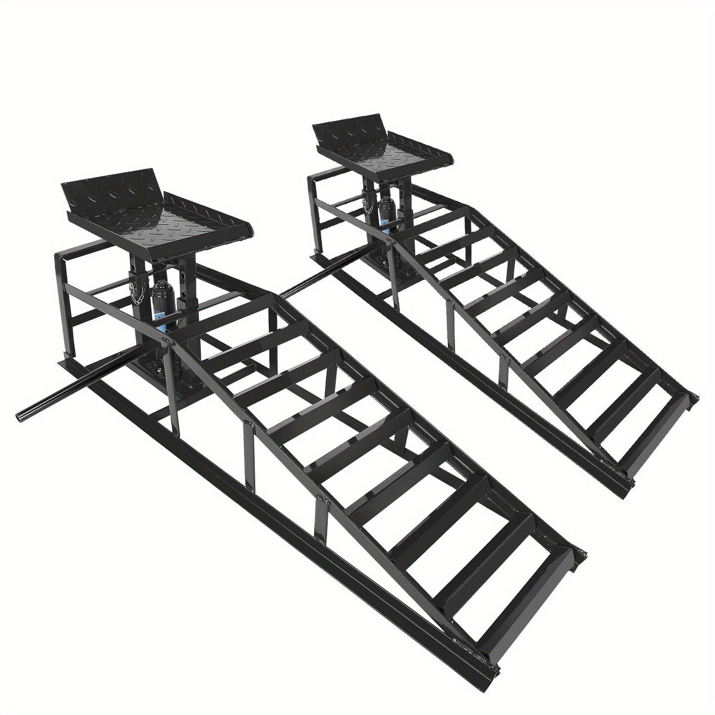 Hydraulic  Ramps 11000lbs 5T Low Profile  Lift Service Ramps Truck Trailer Garage, Height Hydraulic Vehicle Ramps(1 Pack/ 2 Pack)