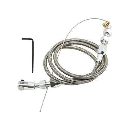 [Stainless Steel Throttle Cable] 36" (91.44Cm) Universal Throttle Cable Stainless Steel Fits for Ford, GM, And More, Without Battery