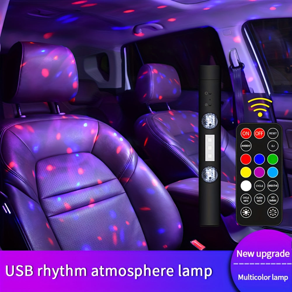Car Neon Lights, Starlight, Atmospheric Decoration Lights, RGB Lights, Party DJ Lights, Lighting, Music Rhythm Lights, Household Vehicles, Multiple Uses