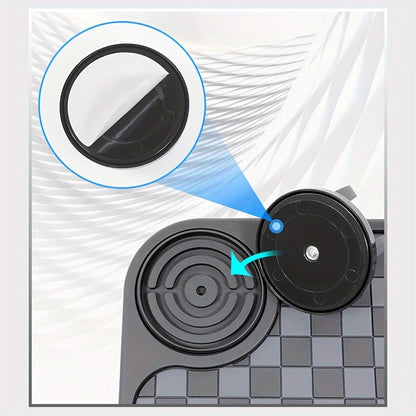 [Car Anti-Slip Mat] Car Anti-Slip Mat Dashboard Ornament Mat Mobile Phone Rotating Holder Dashboard Storage Mat High Temperature Resistant High-End Square Grid Mat Creative Ornament Pad Car Interior Accessories