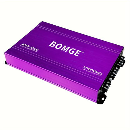 BOMGE Professional 4 Channel Amplifier Dub 4 Channel Car Amplifier AMP228 Vehicle Amplifier 2500 Watts Max for Subwoofers And Speakers