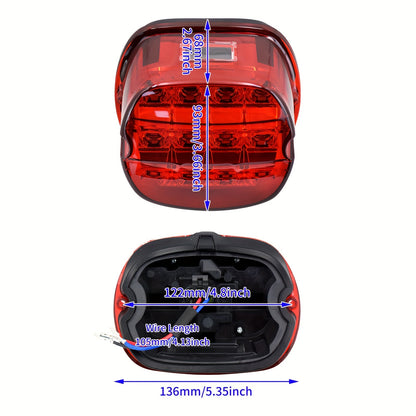 Motorcyle LED License Plate Rear Lamp for Harley for Sportster XL 883 48 for Dyna for Touring for Road King FLHR for Electra Glide
