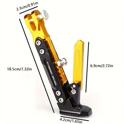 An Adjustable Motorcycle Stand - Made of Durable Aluminum Alloy, Suitable for Street Bikes, with a Weight Capacity of Up to 330.69 LB, a Parking Stand That Enhances Stability, Also for Scooters