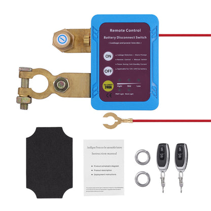 Remote Battery Disconnect Switch 12V /24 V 240A Battery Kill Switch for Auto RV ATV, Power Cutoff Switch, Remotecontrolled Switch, Easy Installation, Reliable Construction, Highcurrent Handling, Power Disconnect, Auto Enthusiasts, Rv Owners