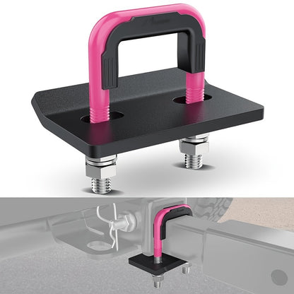 1pc/2pcs 2 Inch Trailer Hitches Hitch Mount Anti Rattle Heavy Duty Steel with Rubber Anti-Rust Triple Protective Matte Trailer Hitch Tightener Hitch Tightener Anti Rattle Stabilizer Black Red Green Blue