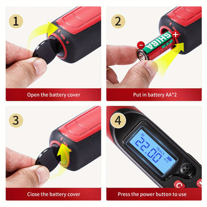 [Digital Torque Wrench] 1/2, 3/8 Inch Drive Digital Torque Wrench, 17-340 Nm (12.5-250.8 Ft-Lb), 6.8-135 Nm (5.02-99.57 Ft-Lb), Electric Torque Wrench With Buzzer And LED, Preset Values And Data Storage, For Bike/Motorcycle/Auto Repairs, Plus And Minus 2%