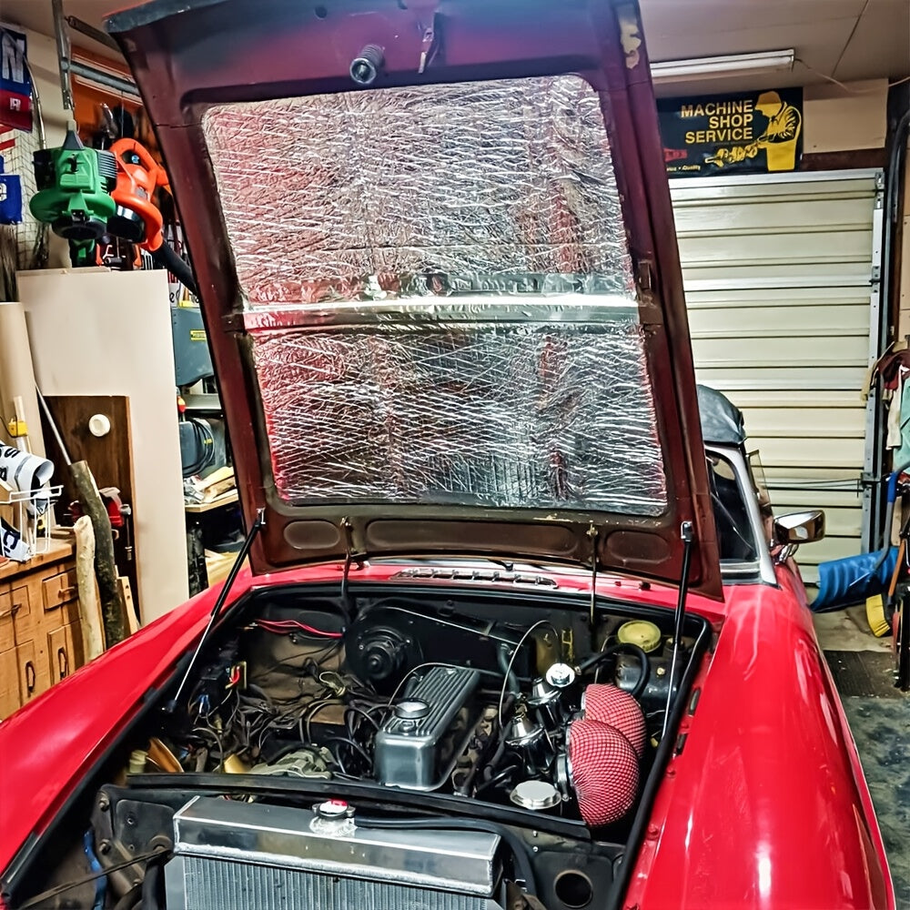 12Sheets 20" X 12" Car Sound Deadening Material Mat - 276MIL 19Sqft Auto Audio Deadener Foam, Sound Dampening And Heat Insulation for Truck, Vehicle, Car Hood, Ceiling, Engine Roof, Door, Trunk Lid, Trunk Room, Engines, Tailgate
