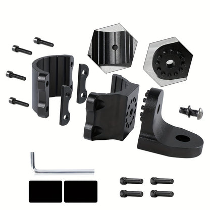 2pcs UTV Whip Light Mount & Light Bar Bracket - Heavy Duty 1.75"- 2" Roll Cage Clamp with 360° Rotation, Aluminum Flag/Off-Road Light Mount for Polaris RZR, Jeep