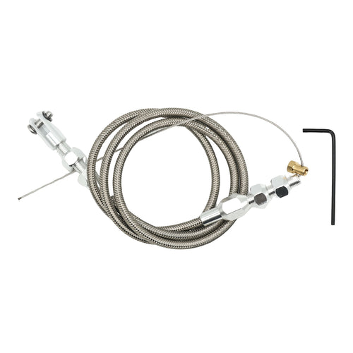 [Stainless Steel Throttle Cable] 36" (91.44Cm) Universal Throttle Cable Stainless Steel Fits for Ford, GM, And More, Without Battery