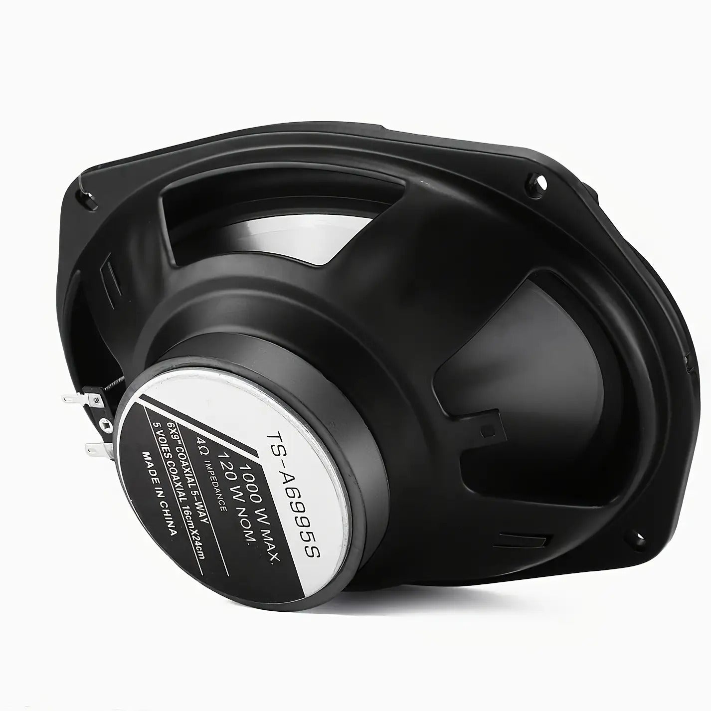 2pcs 6x9 Inch 1000W 5-Way Car HiFi Coaxial Speakers - 600W Total Power, 5.2 Channel Stereo, Stainless Steel Full Range Frequency Speakers for Vehicle Door & Auto Audio, 36V Safe Operation, Car Audio Accessories, Modern Car Stereo, Durable Speaker Casing,