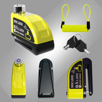 Yellow Alarm Lock + Lanyard