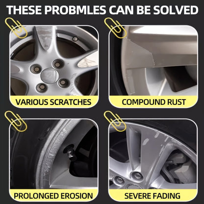 Kit for Repairing And Restoring Scratches on Car Wheels - Professional Hub Refinishing for Aluminum And Steel Rims - Metal Shine Rejuvenator with a Long-Lasting Protective Layer