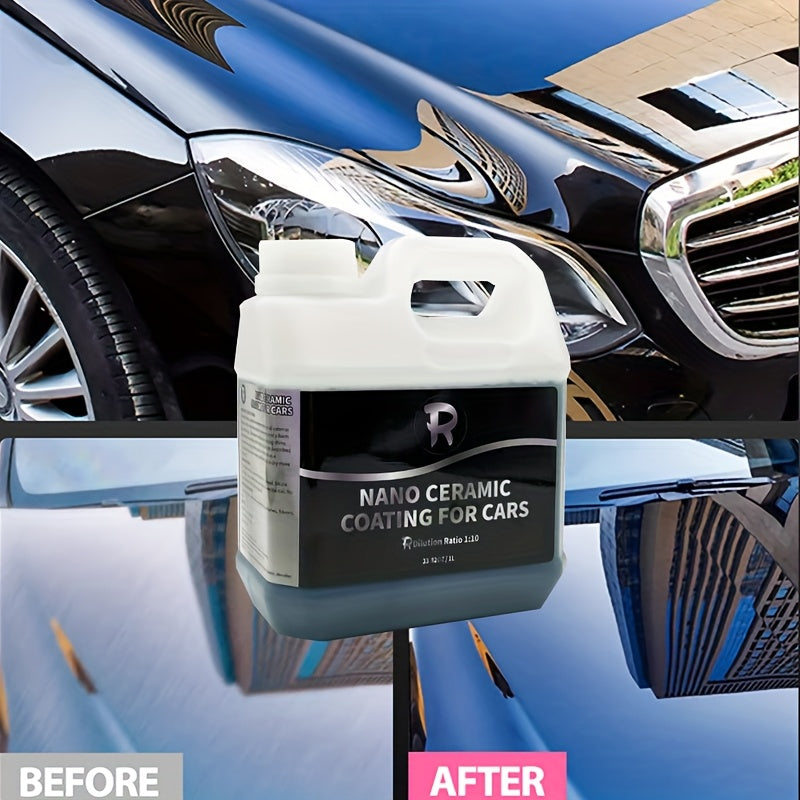 Advanced Nano Liquid Glass Paint Protection for Vehicles, Featuring a Hydrophobic Ceramic Coating That Repels Water, Resists UV Rays, And Offers Scratch Protection