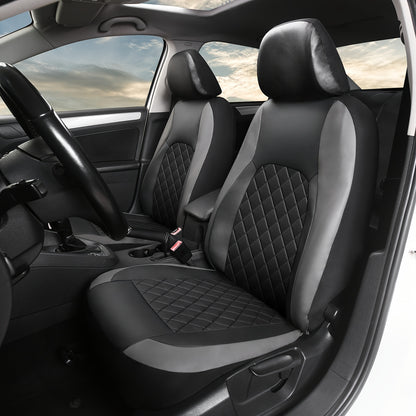 Universal Faux Leather Car Seat Covers Full Set Car Seat Covers Full Set Front Seats And Rear Bench, Universal Fit 5 Seat Covers For SUV, Automotive Truck, for Jeep, for Bmw, Scratch Proof, Car Accessories For Men And Women