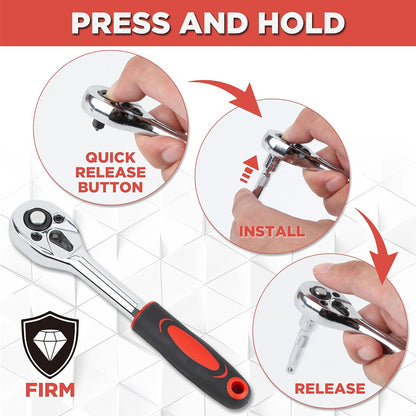 [High-End Tool Sets] 50/ 55Pcs High-End Professional Tool Sets, Auto/ Bicycle Maintenance Machinery Sets, Racing-Class Auto Parts Maintenance Ratchet Wrenches Or Other Auto Maintenance Parts Tool Sets