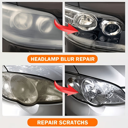 Automotive Headlight Repair Kit - Quick Refurbishment Solution, No Polishing Required, Instantly Clear Cloudy Lenses, Enhances Visibility & Brightness, Easy-to-Use Restoration and Care Kit for Car Headlight Maintenance, Headlight Cleaner