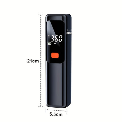 Portable Car Air Pump | Fast Air Filling, Digital LED Tire Pump, Automatic Tire Pressure Detection, Wireless Air Compressor - Suitable For Car, Bicycle, Motorcycle Tires, Basketball Inflating, USB Charging, Rechargeable Battery