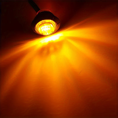 Set of 12 Universal DC12V LED Lights for Caravans, Trucks, Atvs, And Boats, Without Battery