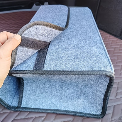 Car Trunk Felt Folding Storage Box, Interior Organizer Bag, Camping Additions Save Space, Scratch Resistant Interior Protection, Suitable for Business And Personal Travel, Durable Structure, Foldable Storage for Home/Car, Essential Items for Travel
