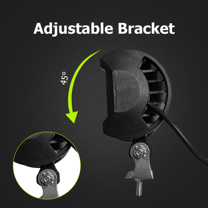 Set of 2, 4-Inch LED Work Lights, 60W, Suitable for Motorcycles And Boats, Offering Universal Ultra-Bright Illumination for Daytime Driving And External Modifications, Without Battery