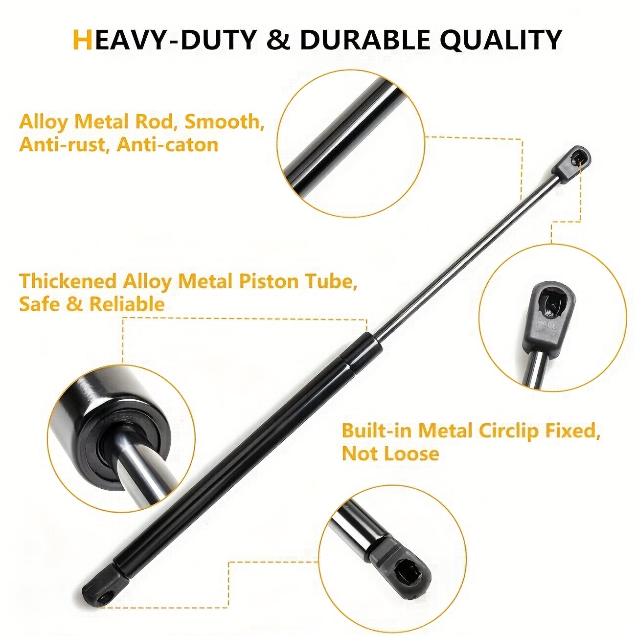 Suitable for 2018-2026 Jeep for Wrangler JL & Gladiator JT 2/4Door-Car Engine Hood Support, Steel Material Car Accessories Quick-Release Hood Gas Spring Strut Replacement Stabilizer Shock Absorber Set Auto Accessories