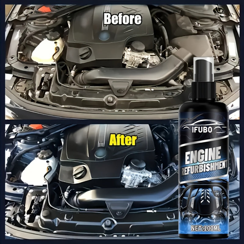 Multi-Purpose Engine Exterior Cleaner, Powerful Degreaser for Removing Oil, Grime, And Dirt from Engine Heads, Water, Fuel Systems, And Exhaust Pipes. Low-Odor Liquid Additive Suitable for Automotive Machinery Cleaning
