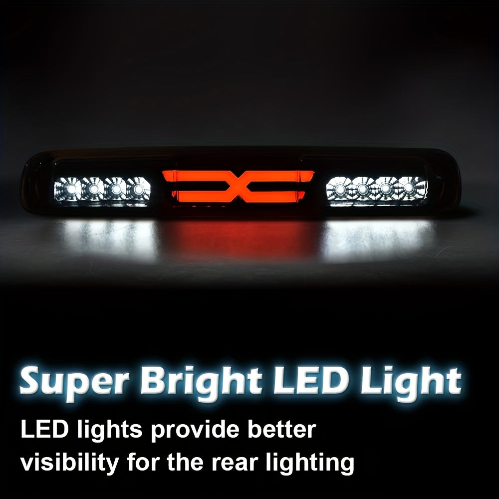 LED Rear Brake Light Cargo Lamp Compatible with Chevy Silverado And Sierra 1500/2500/3500 Models from 1999 to 2007, Without Battery