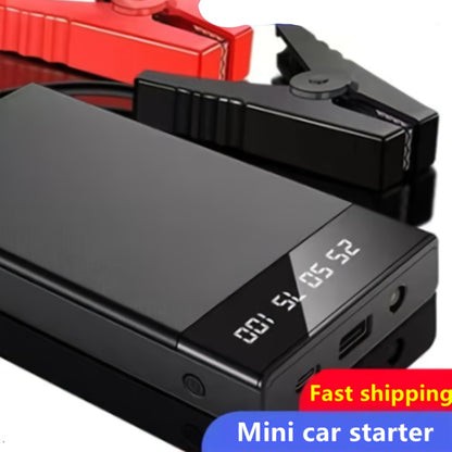 Wireless Car Jump Starter, Battery Jump Starter Portable Peak, Portable Car Battery Charger 12V (8.0L GAS/1.72 Gallon Diesel) Quick Car Start, USB Input/output, LED Emergency, Car Accessory Tool