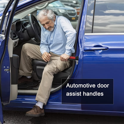 Vehicle Support Handle for The Elderly And Disabled Portable Vehicle Door Assist Handle with LED Lights, Seat Belt Circuit Breaker And Window Breaker