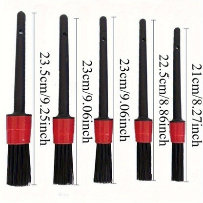 Car Detailing Brush Set, Car Detailing Kit, Car Detailing Brushes, Car Cleaning Kit, Car Windshield Cleaning Tool, Professional Car Care kit - Car Wash Brush kit for Interior Exterior Wheels