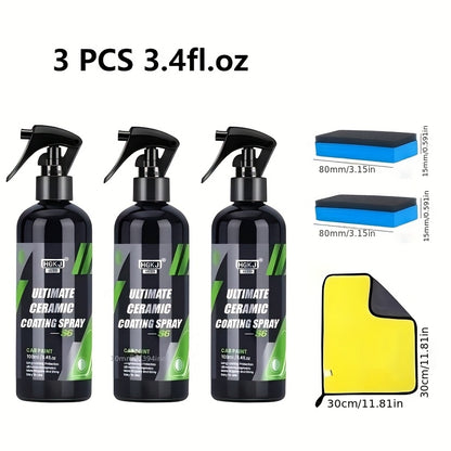 Car Paint Coating Spray, Car ProtectionCoating Spray, Multi-functional Coating Renewal Agent, Ceramic Car Coating Agent Spray, Fast-Acting Coating Spray