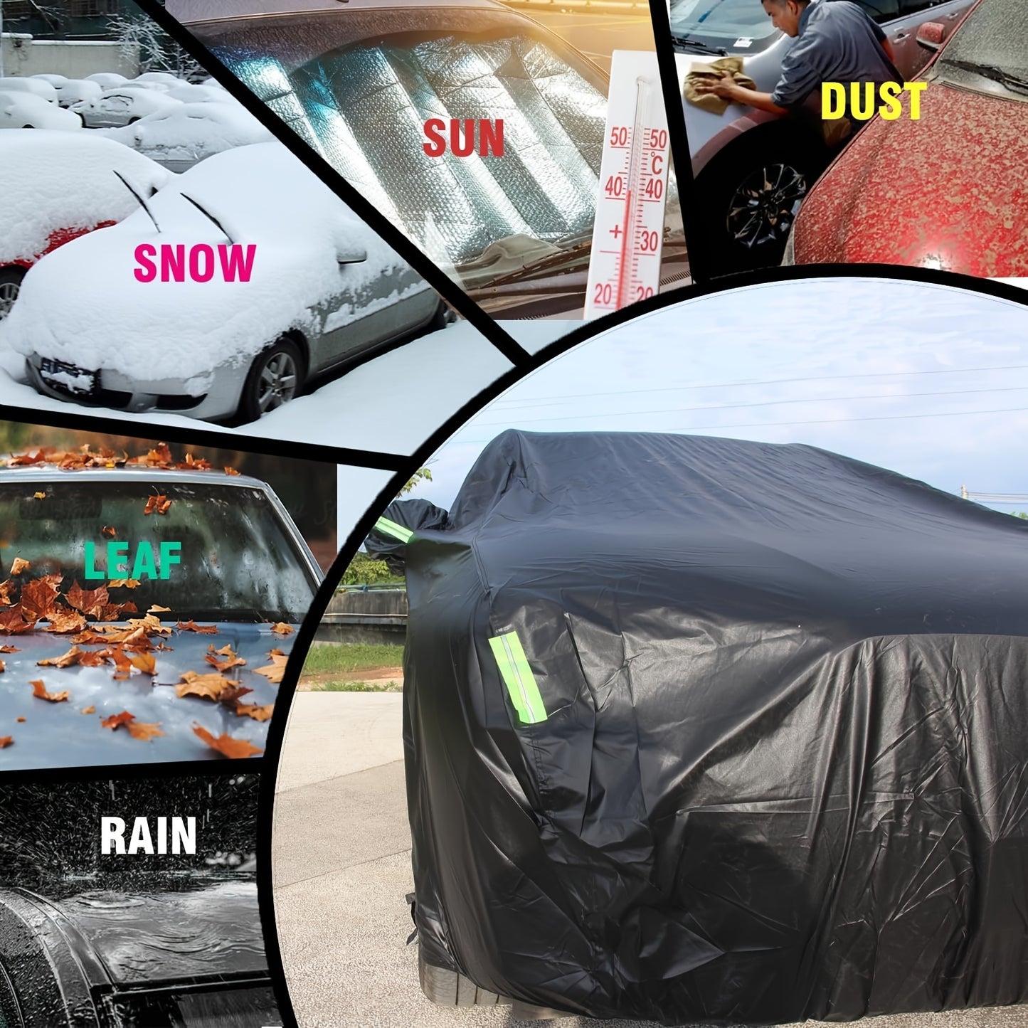 Protect Your Suv/Sedan from The Sun, Rain, Snow And UV Rays with This All-Purpose Outdoor Waterproof Car Cover!