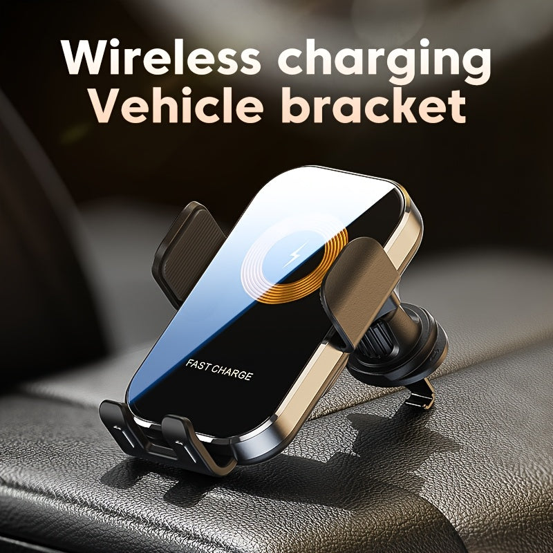 Wireless Car Charger Holder, 15W Fast Charging Auto Clamping Car Charger Phone Mount Phone Holder Fit for Phone 15 14 13 12 11 Pro Max Xs