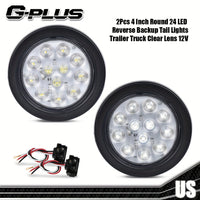2pcs Round Transparent