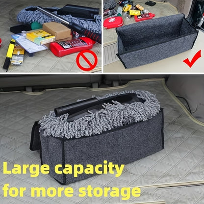 Car Trunk Felt Folding Storage Box, Interior Organizer Bag, Camping Additions Save Space, Scratch Resistant Interior Protection, Suitable for Business And Personal Travel, Durable Structure, Foldable Storage for Home/Car, Essential Items for Travel
