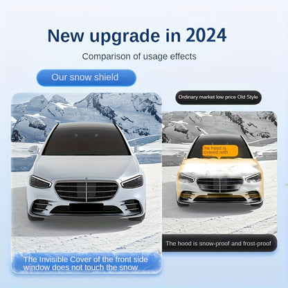 Car Snow Shield Front Windshield Snow Cover Frost Frost Windshield Windows Four Seasons Universal Thickened Cover Cloth Sunshade Cover for Cars Windshield Sunshade
