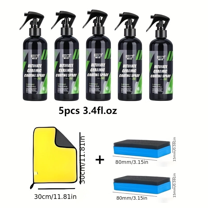 Car Paint Coating Spray, Car ProtectionCoating Spray, Multi-functional Coating Renewal Agent, Ceramic Car Coating Agent Spray, Fast-Acting Coating Spray