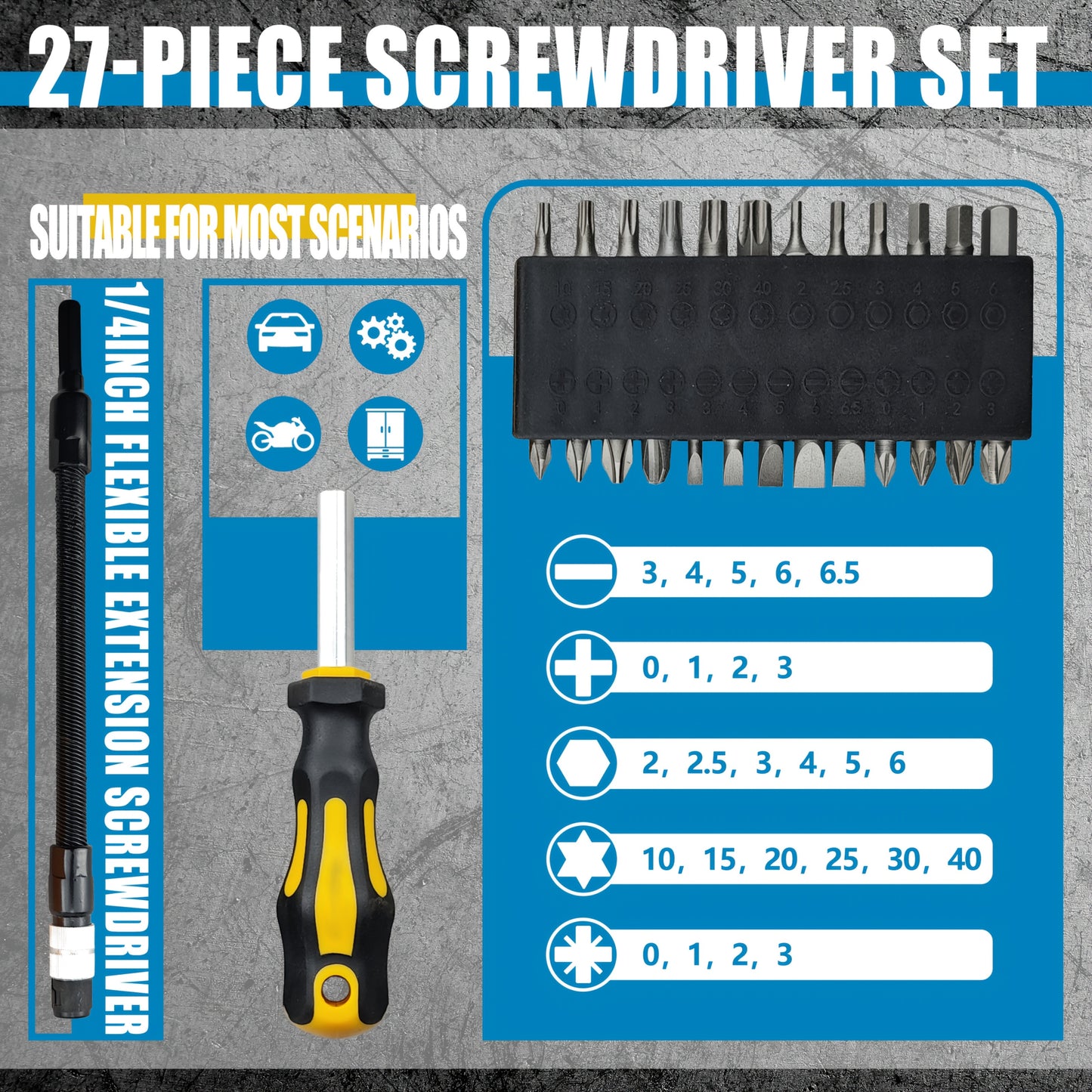 [Precision Screwdriver Set] 43/83/88Pcs Chrome Vanadium Steel Magnetic Screwdrivers Set, Slotted Hex Torx Bits Precision Screwdriver Rod Set, Professional, Durable, Durable Storage Case, Precision Screwdriver Set For Tools For Men