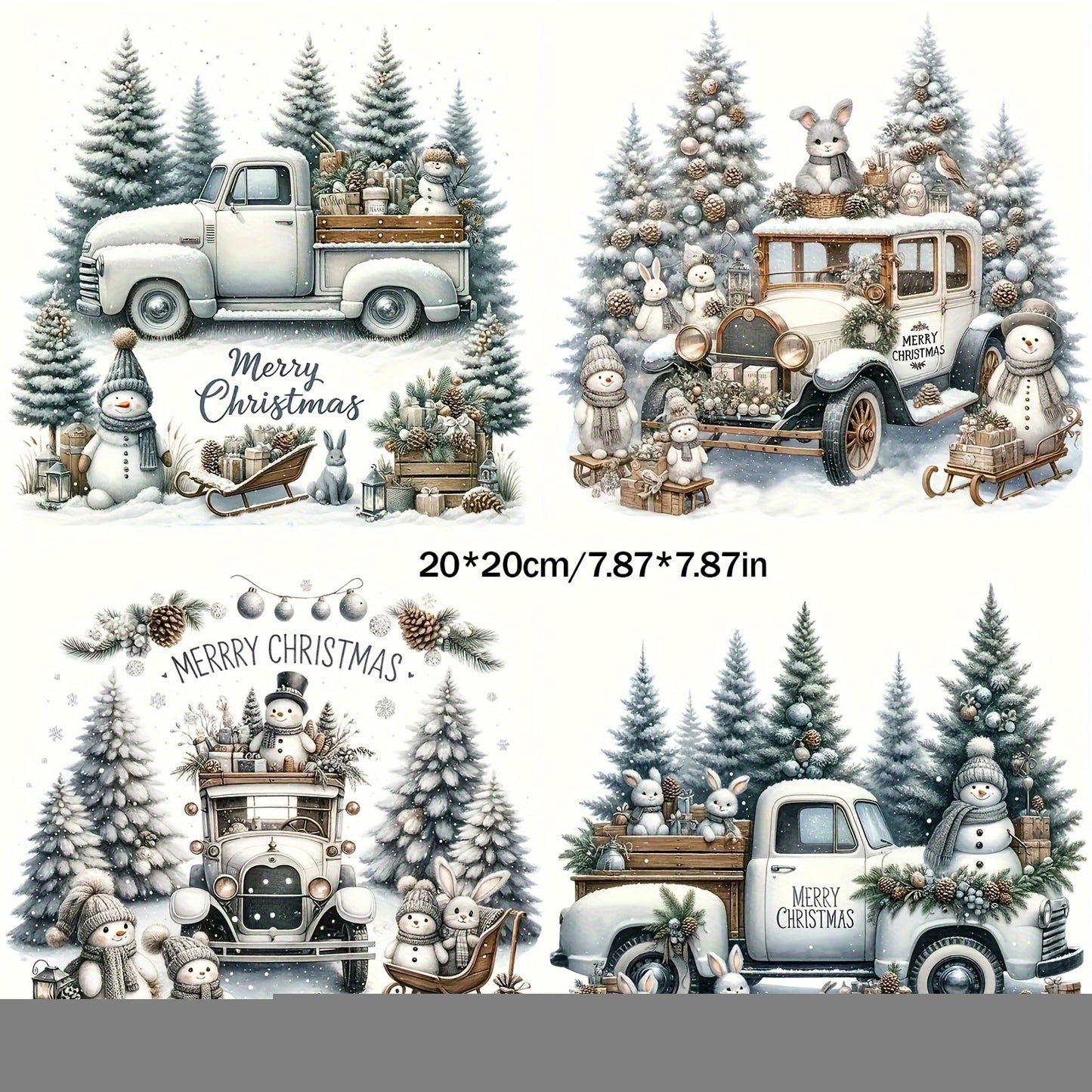 (2 Pack) Merry Christmas Vinyl Stickers Great for laptops bottle truck phone motorcycle window wall and cup Christmas stickers