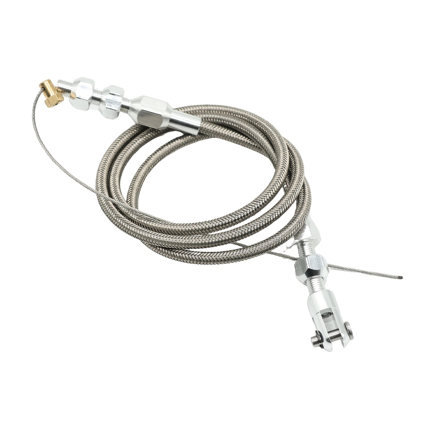[Stainless Steel Throttle Cable] 36" (91.44Cm) Universal Throttle Cable Stainless Steel Fits for Ford, GM, And More, Without Battery