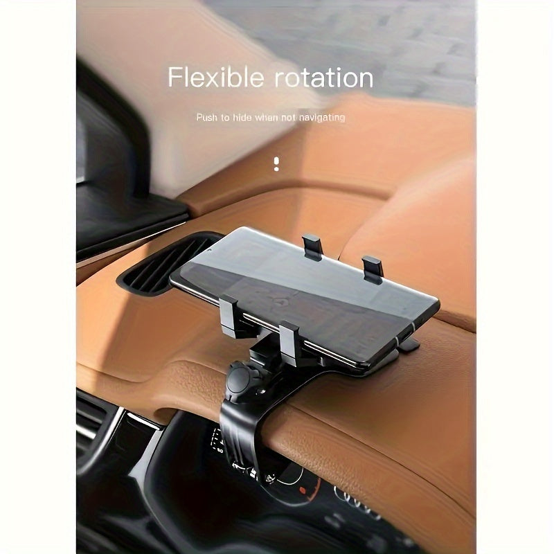 Creative Car Mobile Phone Holder Can Rotate 360 Degrees Car Dashboard Navigation Mobile Phone Holder with Parking Number Plate