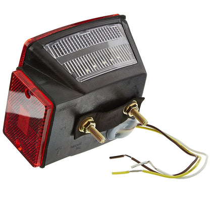 12V LED Trailer Lights, Red White 2 Square Trailer Lights & 6 Connectors Stop Tail Turn Signal Tail Lights, Utility Trailer Lights For Under 80 Inch Boat Trailer Truck Marine Camper RV
