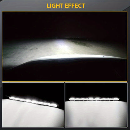 22inch 10inch LED Work Light Bar + 4inch LED Light Bar for Car Truck Offroad 4x4 Jeep SUV UTV ATV Tractor Off Road, No Battery Required