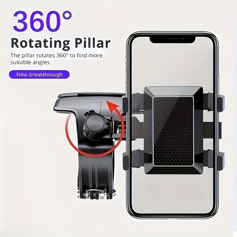 Creative Car Mobile Phone Holder Can Rotate 360 Degrees Car Dashboard Navigation Mobile Phone Holder with Parking Number Plate