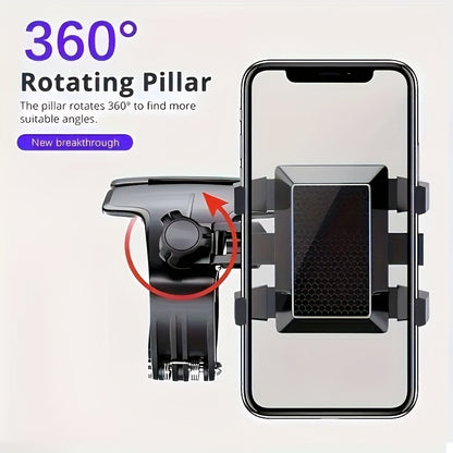 Creative Car Mobile Phone Holder Can Rotate 360 Degrees Car Dashboard Navigation Mobile Phone Holder with Parking Number Plate