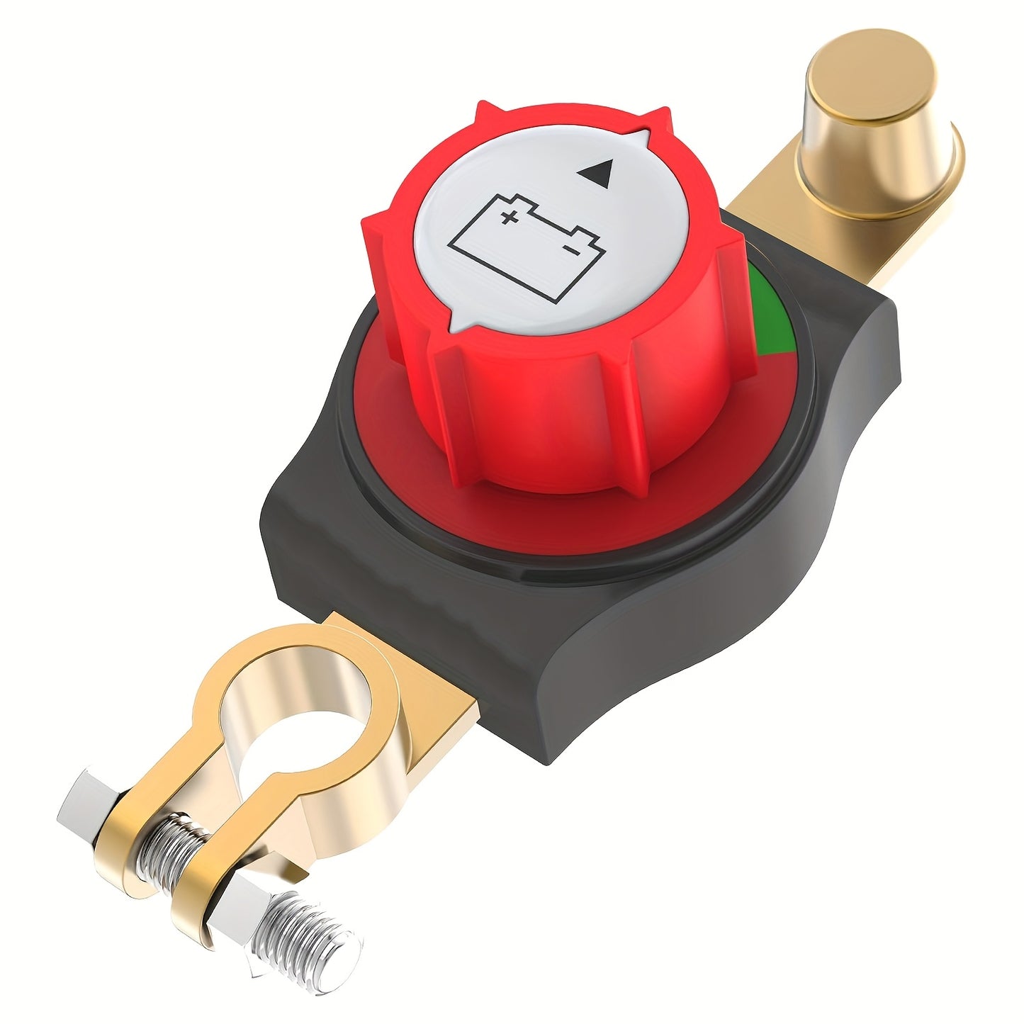 Heavy Duty 3rd Gen Overhead Battery Disconnect Switch- Negative On/Off Security, Manual Lever and Screw Terminals for Cars, Trucks, Boats, RVs, Easy to Install, Sturdy Construction, Corrosion-Resistant Contact Points, Suitable for RV Enthusiasts